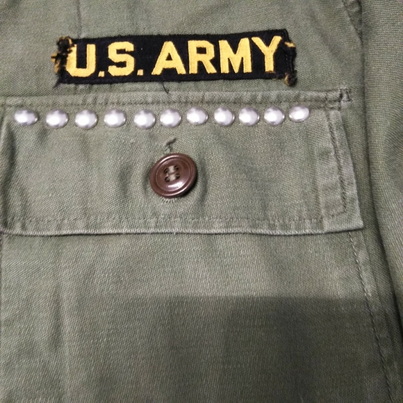 USA Army Shirt W/Appliques Sz M - Picture 5 of 8